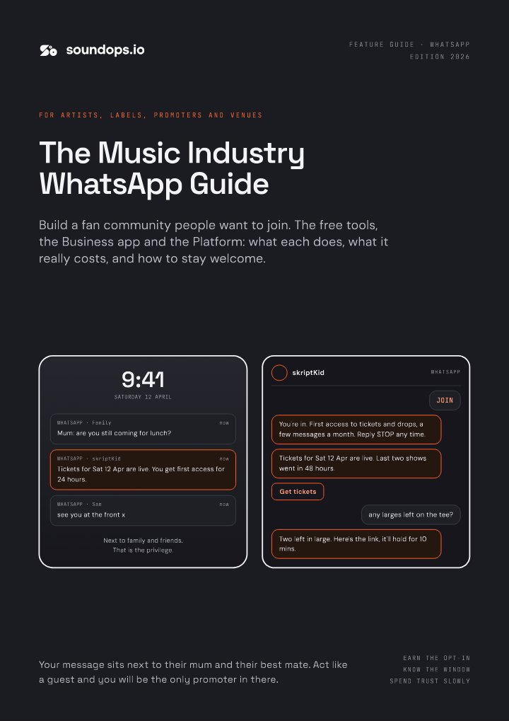 Cover of The Music Industry WhatsApp Marketing Guide