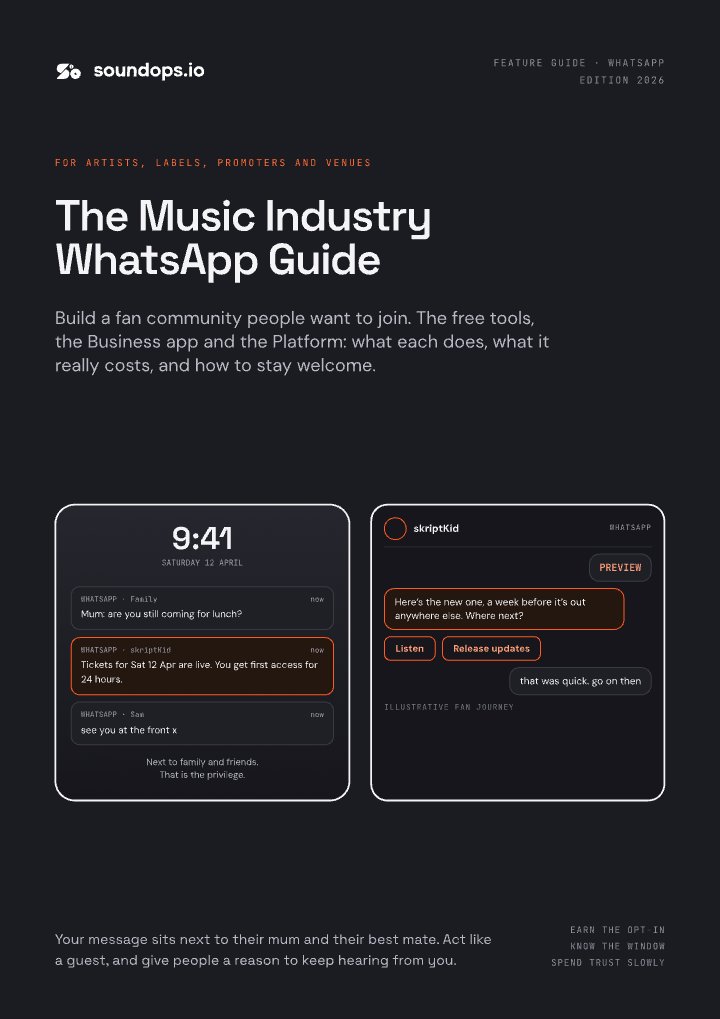 Cover of The Music Industry WhatsApp Marketing Guide